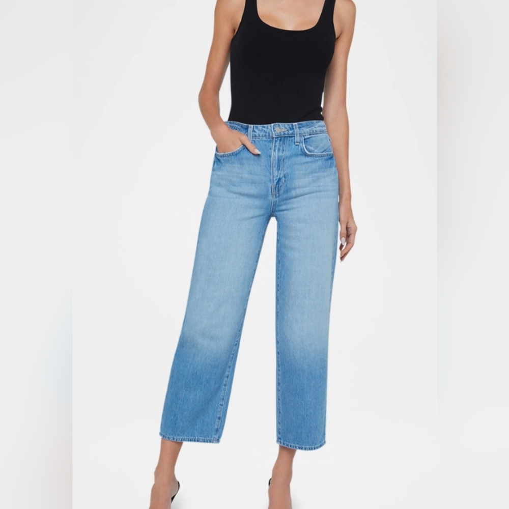 L'Agence Palisade June Ultra High-Rise Crop Stovepipe Jeans Size 26